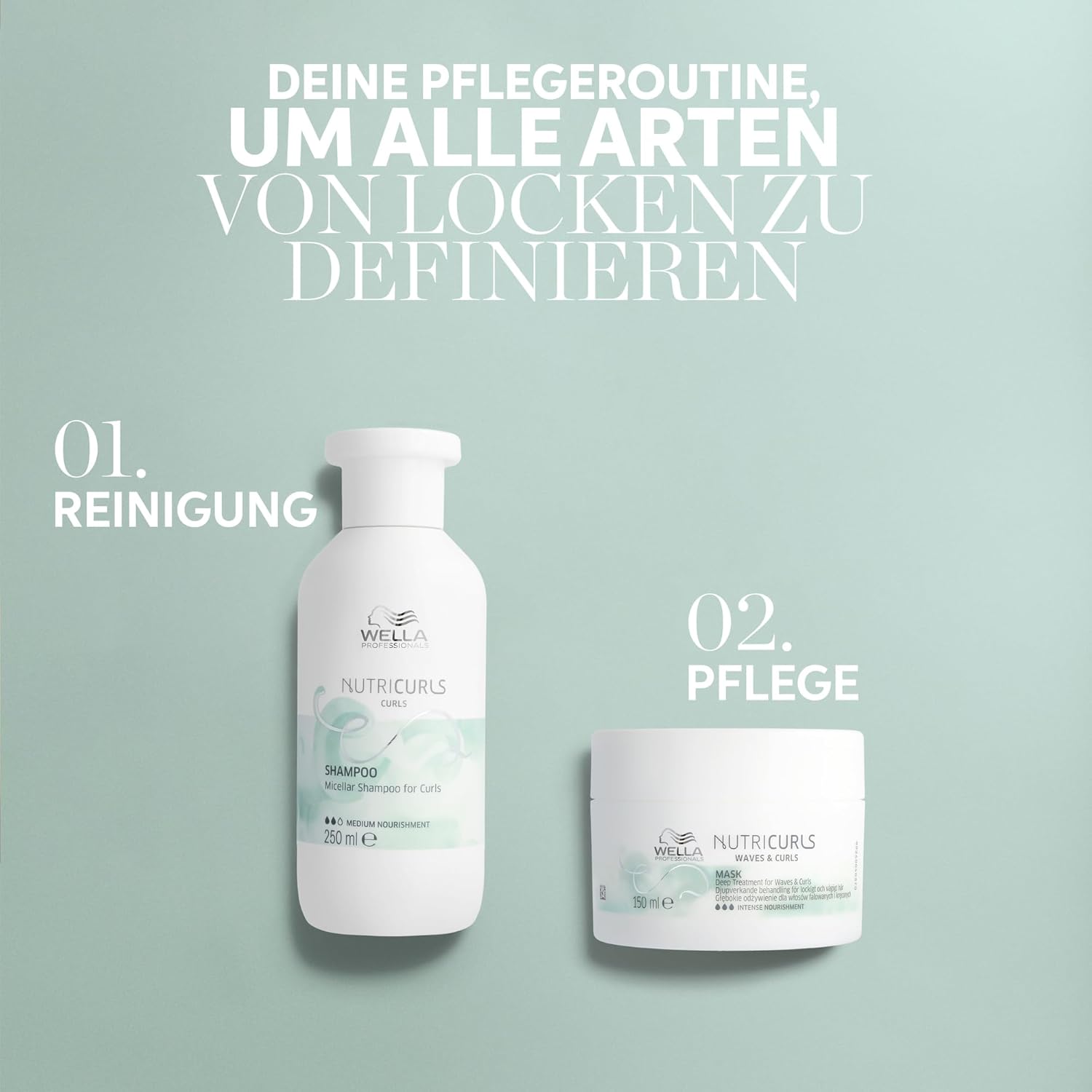 Thumbnail 1 de Wella Professionals NUTRICURLS Shampoo für Wellen – sulfatfrei, mit Nourish-In Complex