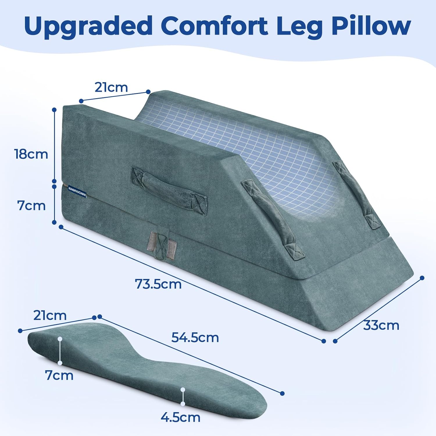 Detalle 2 de KingPavonini 4 Adjustable Leg Elevation Pillow for Recovery