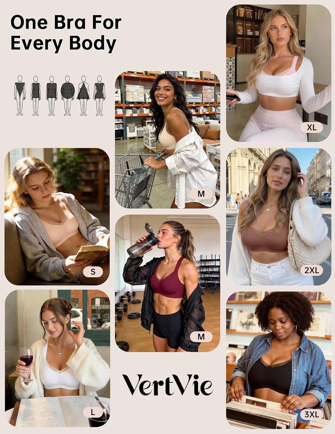 Thumbnail 4 de Vertvie Wireless Jelly Bralette with Seamless Support