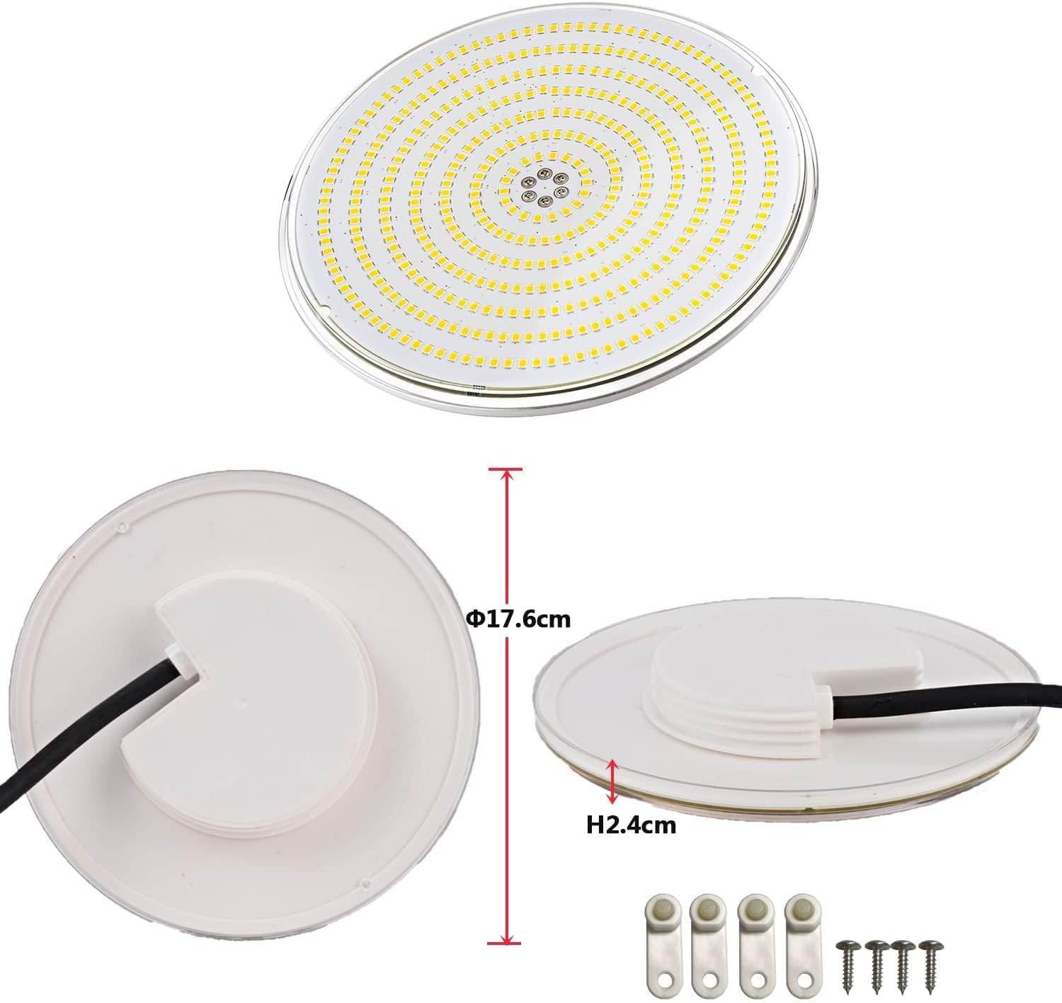 Detalle de LyLmLe R-PL01-S35W-WW PAR56-zwembadspot, 35 W, 2.800 lm, 3000 K