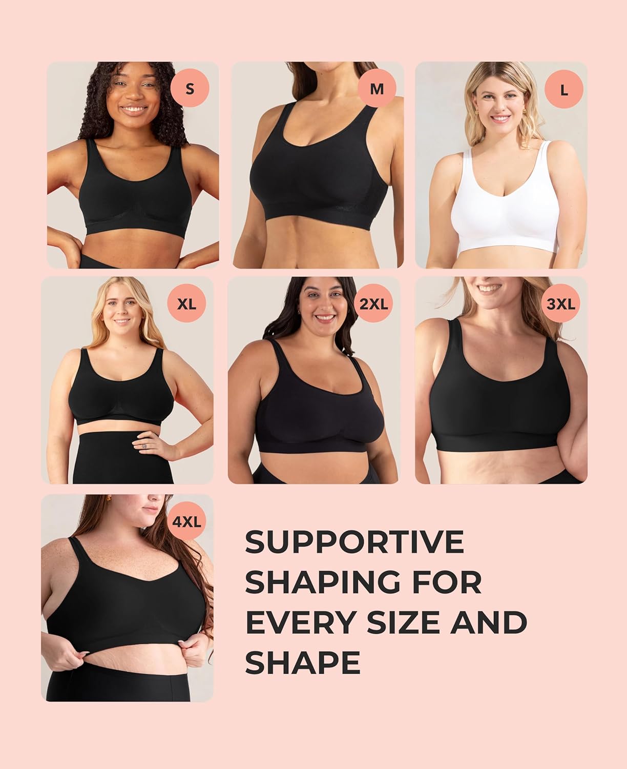 Thumbnail 3 de Shapermint Wireless Bras for Women (wire-free support, lightly padded seamless cups)