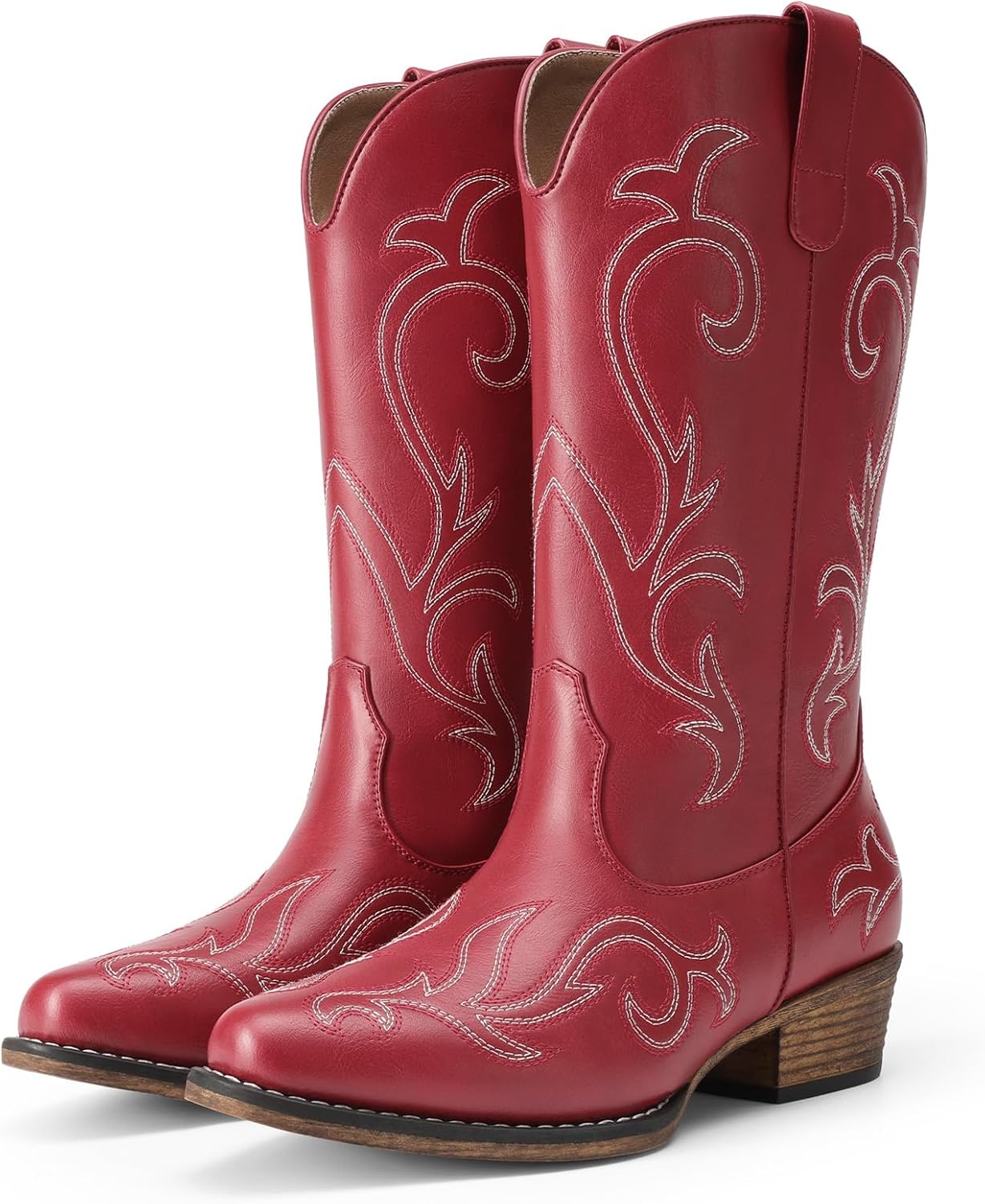 Detalle de DREAM PAIRS Women's Western Boots with Square Toe