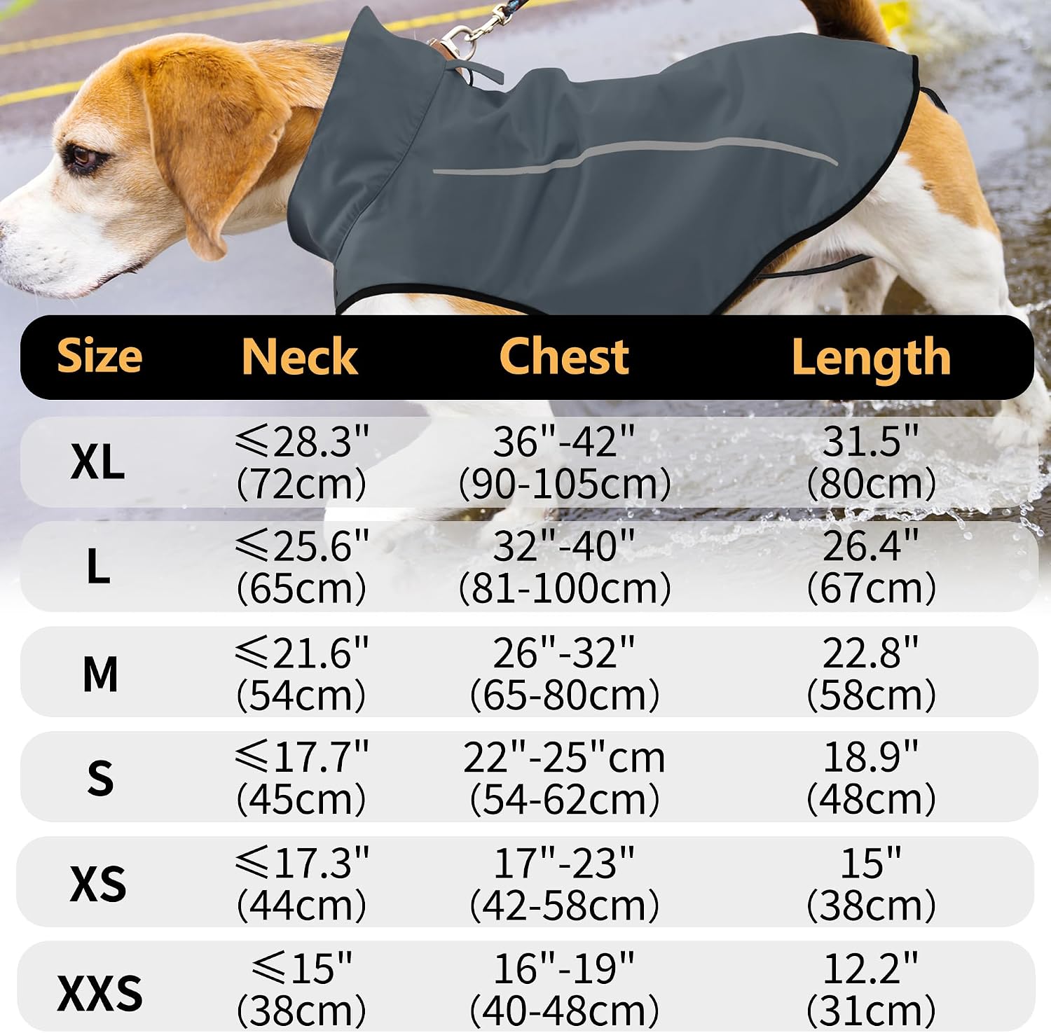 Detalle de Mile High Life Dog Raincoat XXS