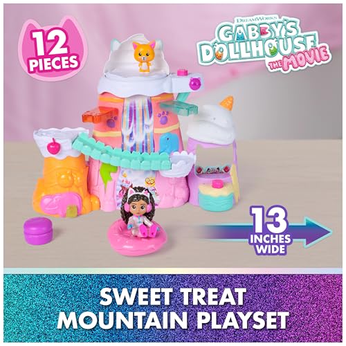 Detalle de LA CASA DE MUÑECAS DE GABBY Pack Escenario Montaña Dulce con 2 figuras 🎲