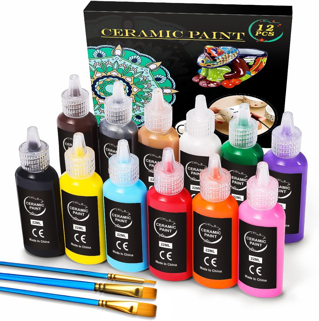 Detalle de RATEL Porzellanfarbe Set 12x22 ml
