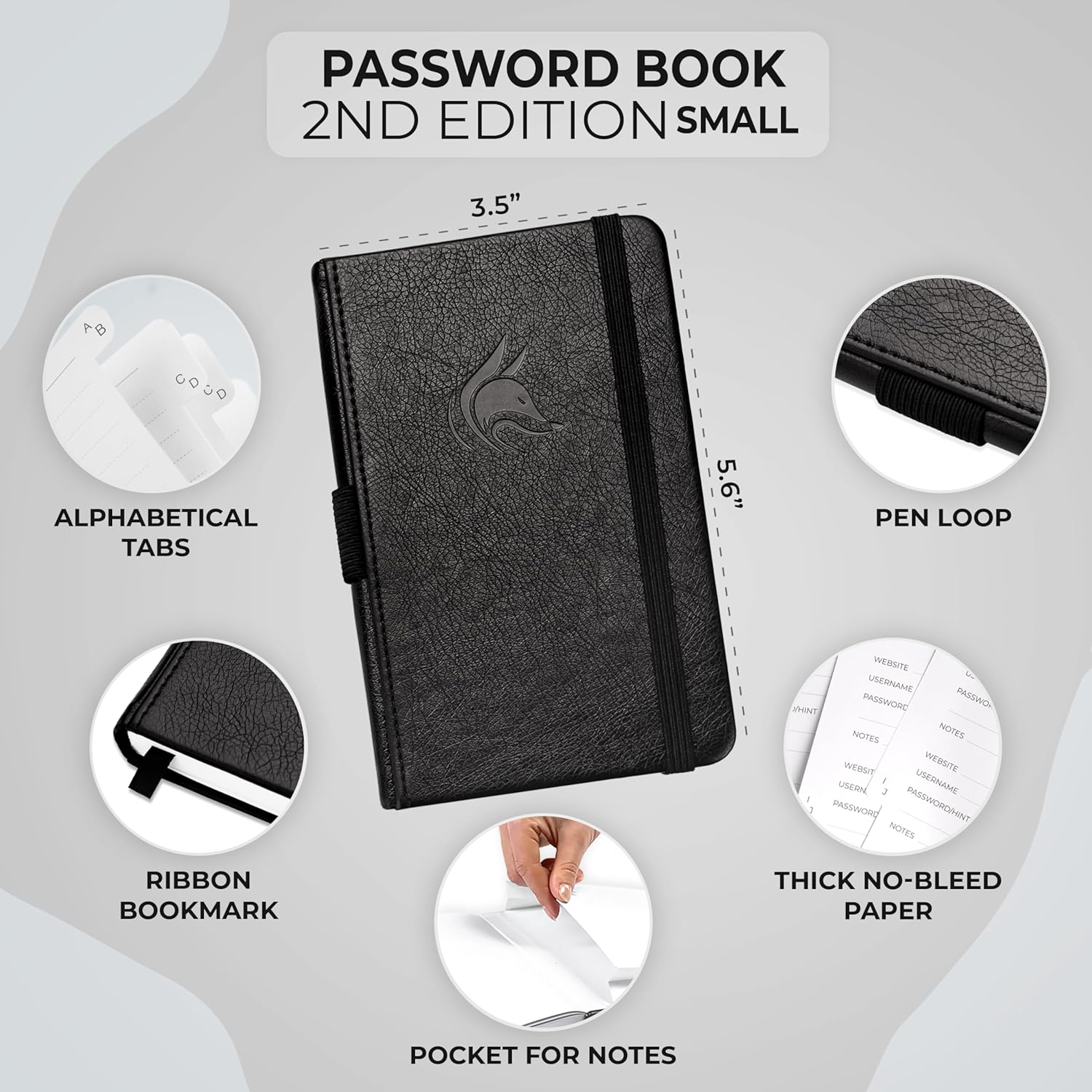 Thumbnail 1 de Clever Fox Password Book 8.9x14.2cm