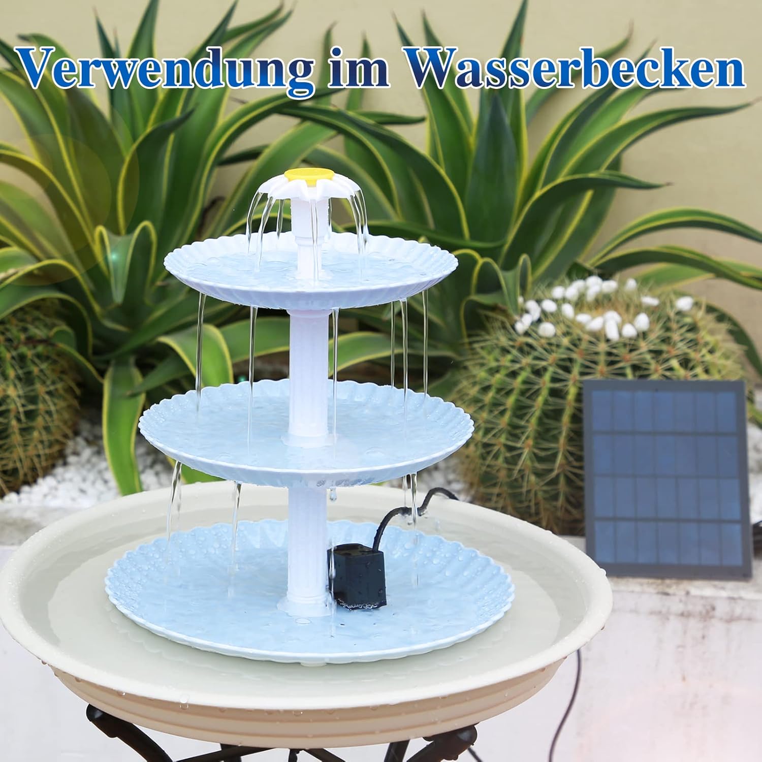 Thumbnail 4 de AISITIN DIY Solarbrunnen 3 Stufen 3,5 W