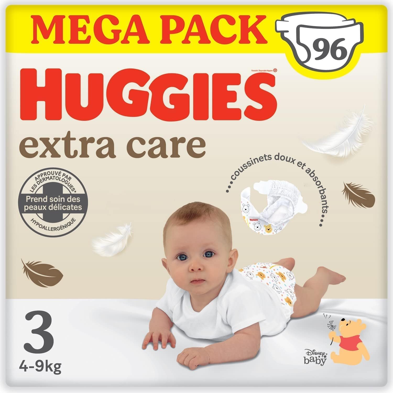 Detalle de HUGGIES Extra Care couches bébé 96