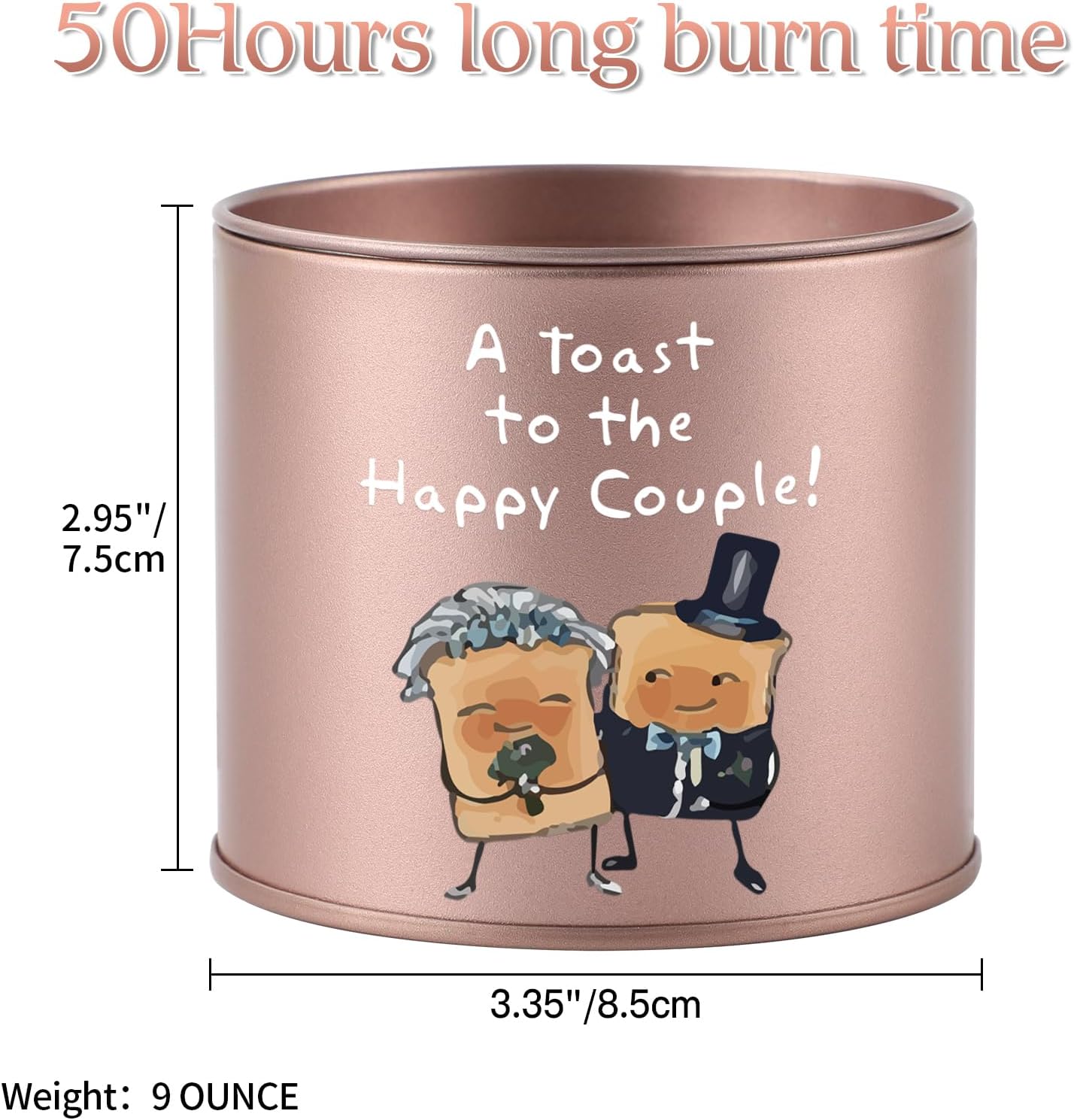 Detalle de PRSTENLY Lavender 9oz Wedding Candles: Thoughtful Couple’s Gift for the Big Day