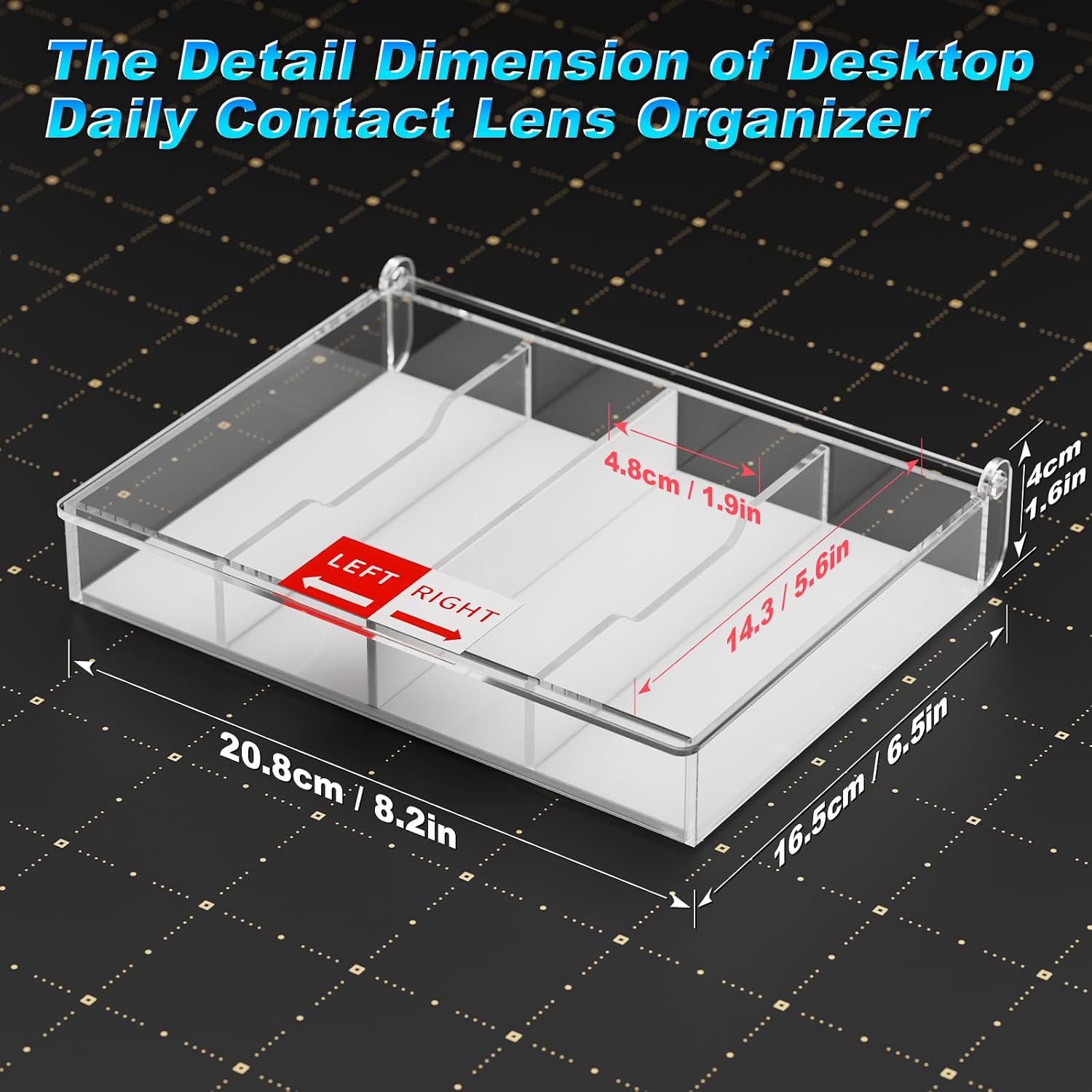 Detalle 1 de Beautyflier Contact Lens Organizer in Acrylic