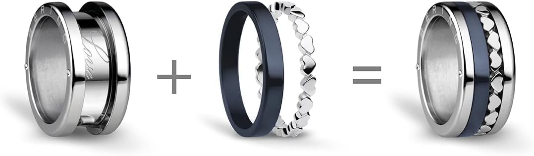 Thumbnail 1 de BERING Damen Ring Arctic Symphony – Edelstahl, glänzend, Twist & Change