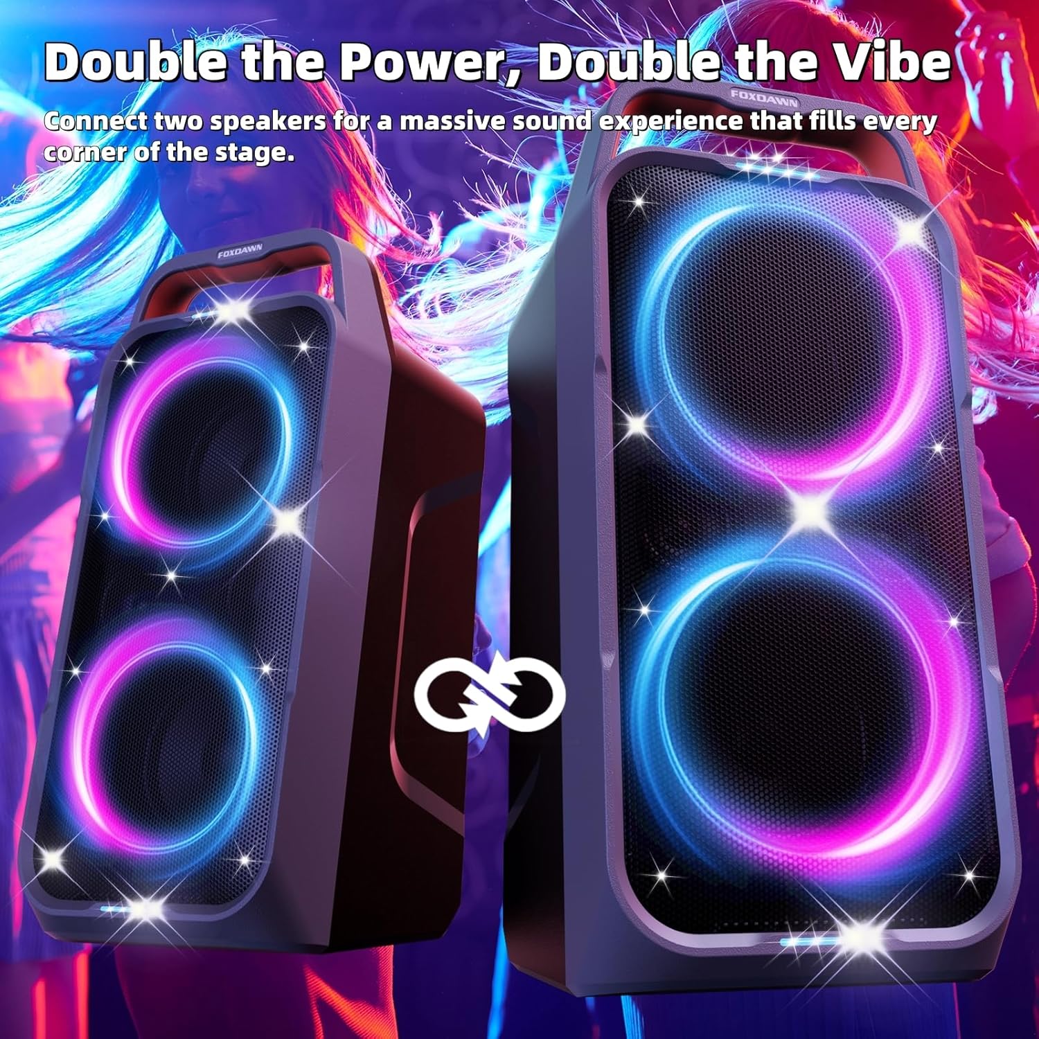 Thumbnail 6 de Foxdawn 240W Bluetooth Lautsprecher mit 20h Akku