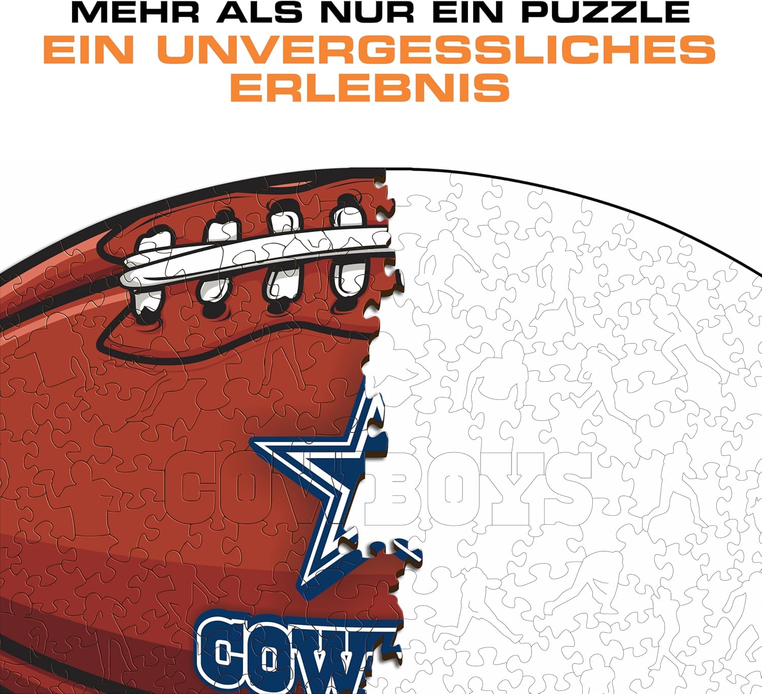 Thumbnail 5 de Iconic Puzzles Dallas Cowboys Crest Holzpuzzle (100% ökologisch nachhaltig), 150 Teile, Größe S