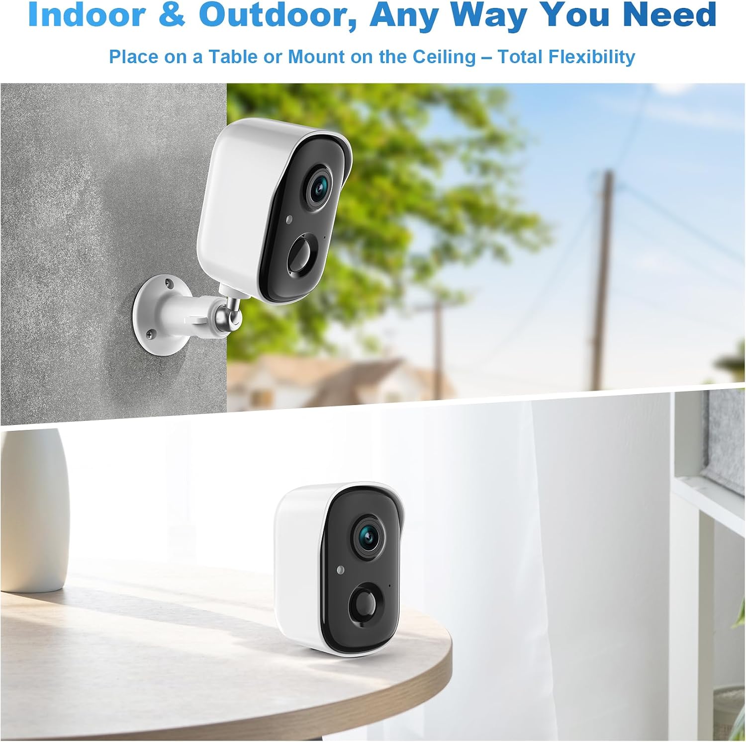 Thumbnail 2 de RADCLO 2K Wireless Outdoor Security Camera — 2K CCTV