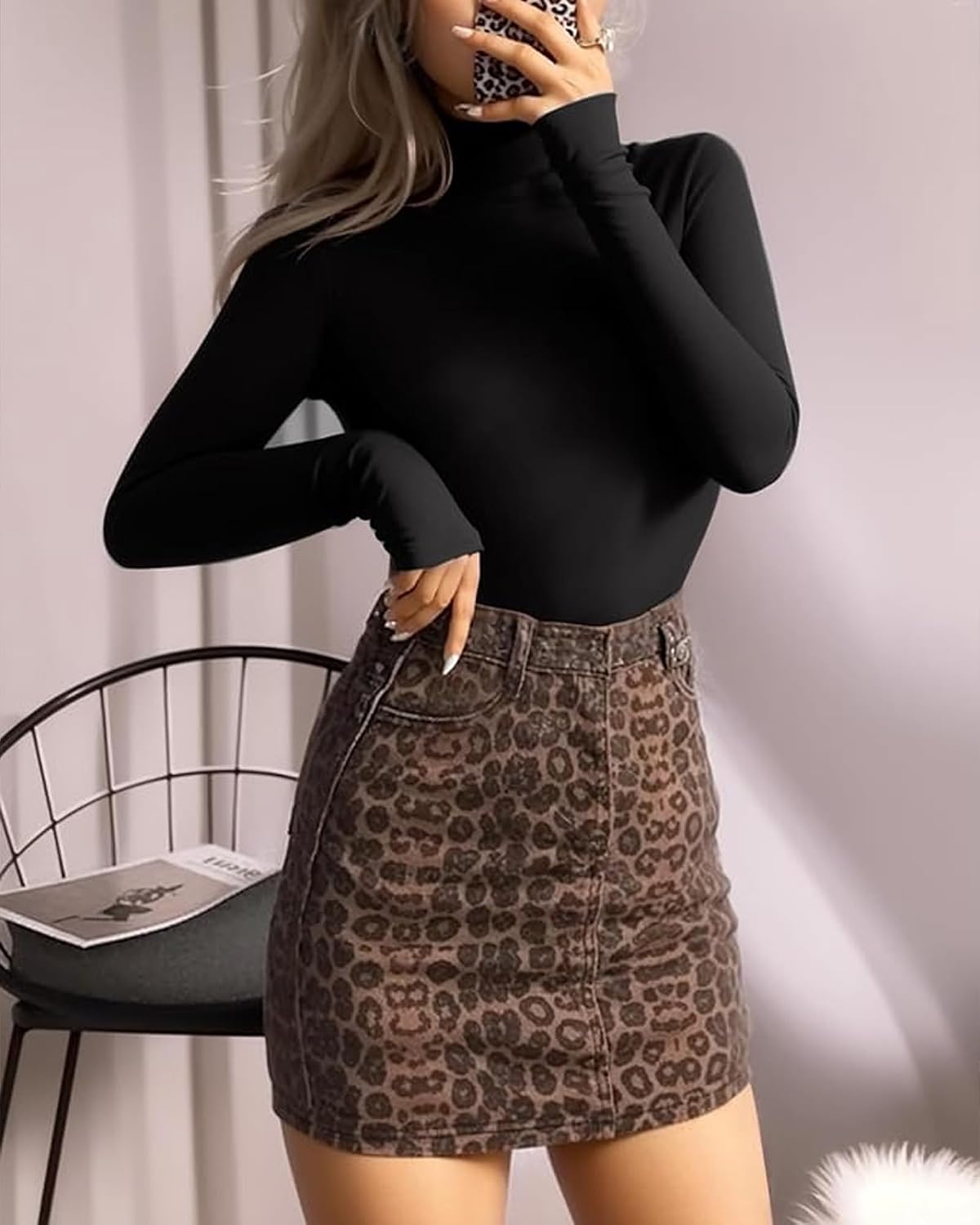 Detalle 2 de MANGOPOP Mock Turtle Neck Bodysuit