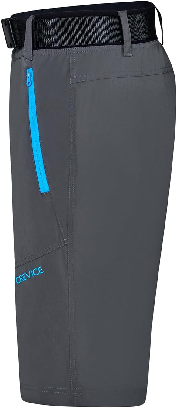 Detalle 2 de Black Crevice Pantalon de randonnée court pour homme – 96% nylon, 4% élasthanne