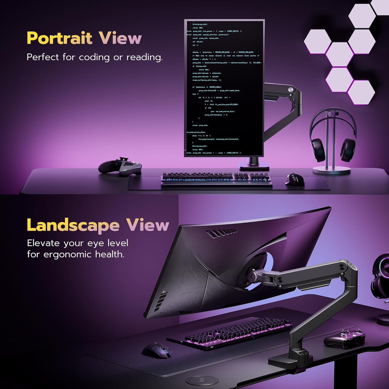 Thumbnail 5 de ARES WING Soporte Monitor Ajustable para Pantallas de 17-49" 🖥️