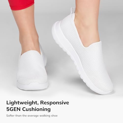 Thumbnail 6 de Skechers Women's Go Walk Joy-Evaluate Trainers, White (UK 4)