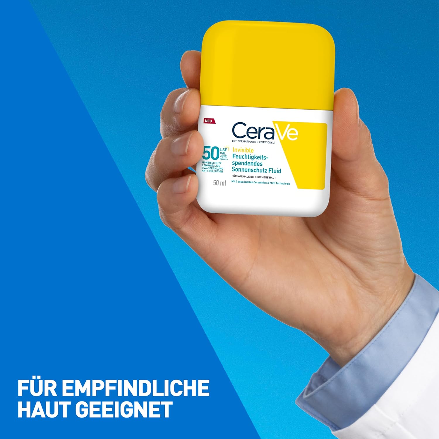 Thumbnail 6 de CeraVe Invisible Feuchtigkeitsspendendes Sonnenschutz Fluid SPF 50 – Unsichtbarer Schutz, feuchtigkeitsspendend
