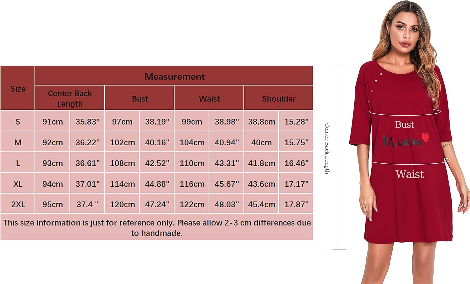 Thumbnail 4 de Vlazom Women 3 in 1 Cotton Nursing Nightgown: Maternity Sleepwear with Breastfeeding Access