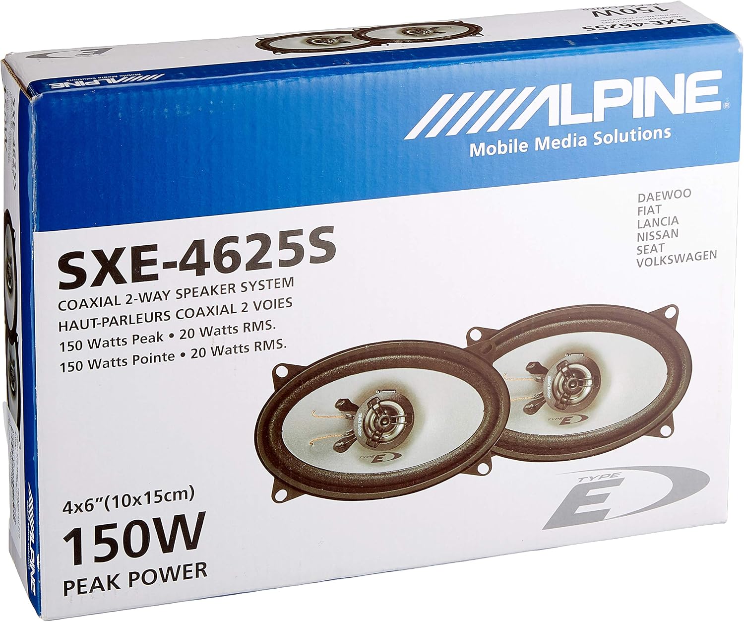 Detalle 2 de Alpine SXE-4625S 10x15 cm 2-weg coaxiale luidspreker, 20 W RMS