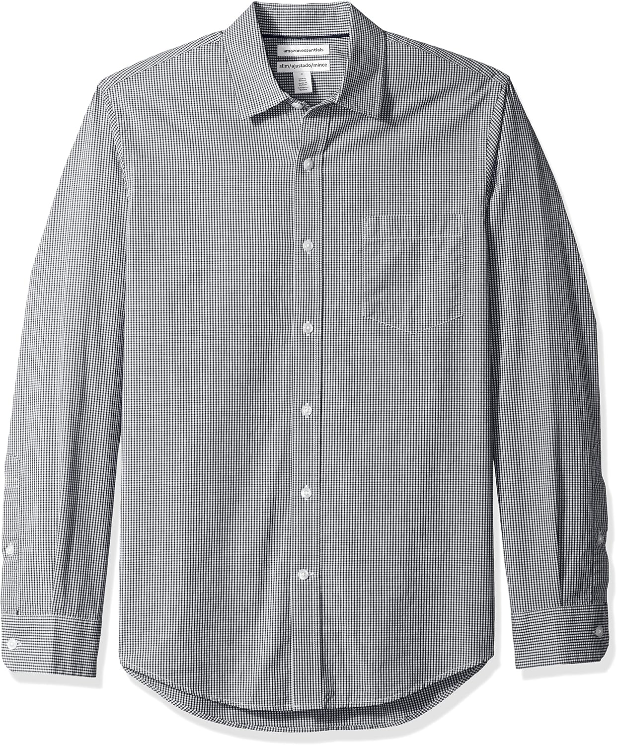 Thumbnail 6 de Amazon Essentials Men’s Regular-Fit Long-Sleeve Poplin Shirt with Gingham Plaid Pocket
