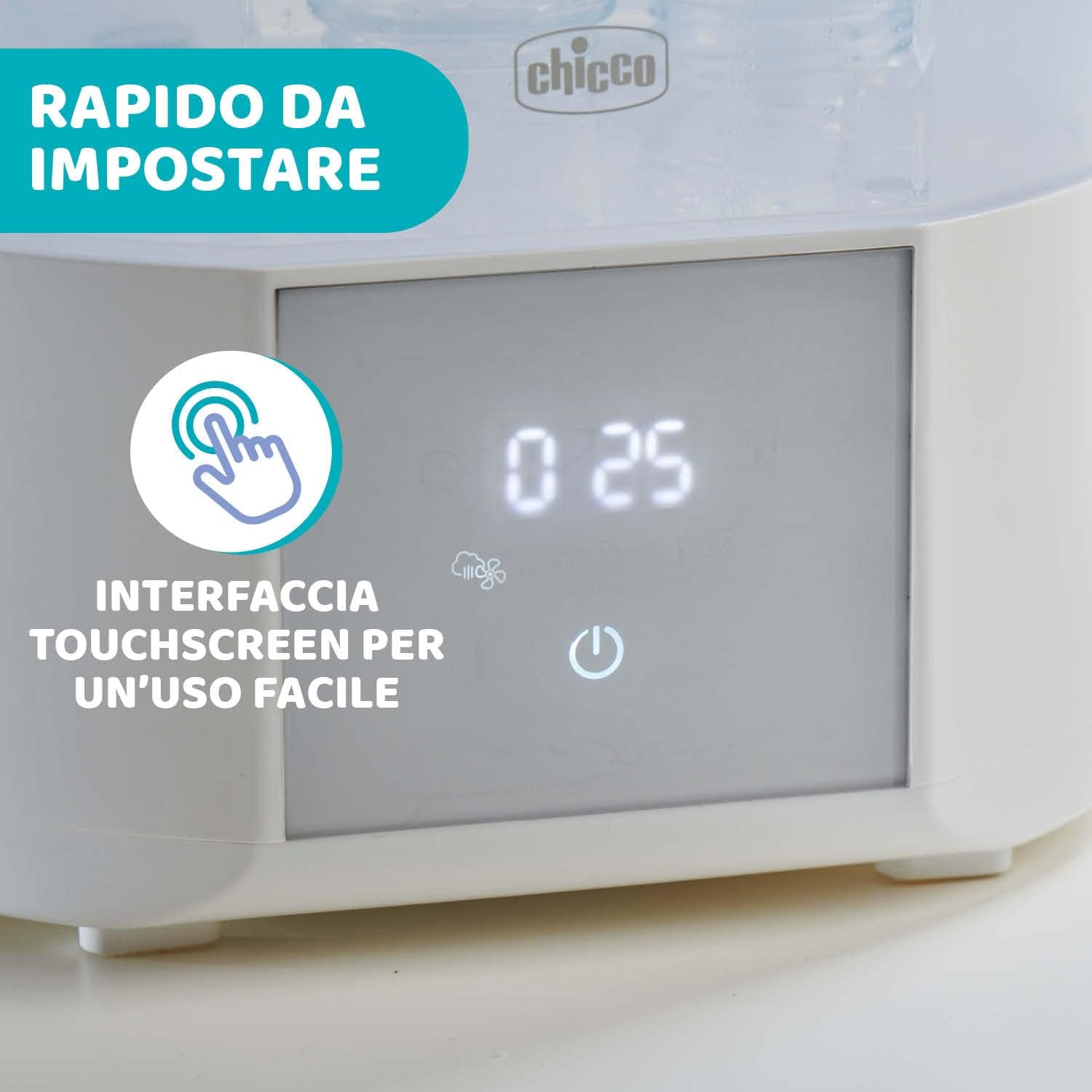 Thumbnail 6 de Chicco Sterilizzatore con Funzione Asciugatura: sterilizza e asciuga fino a 6 biberon da 330 ml