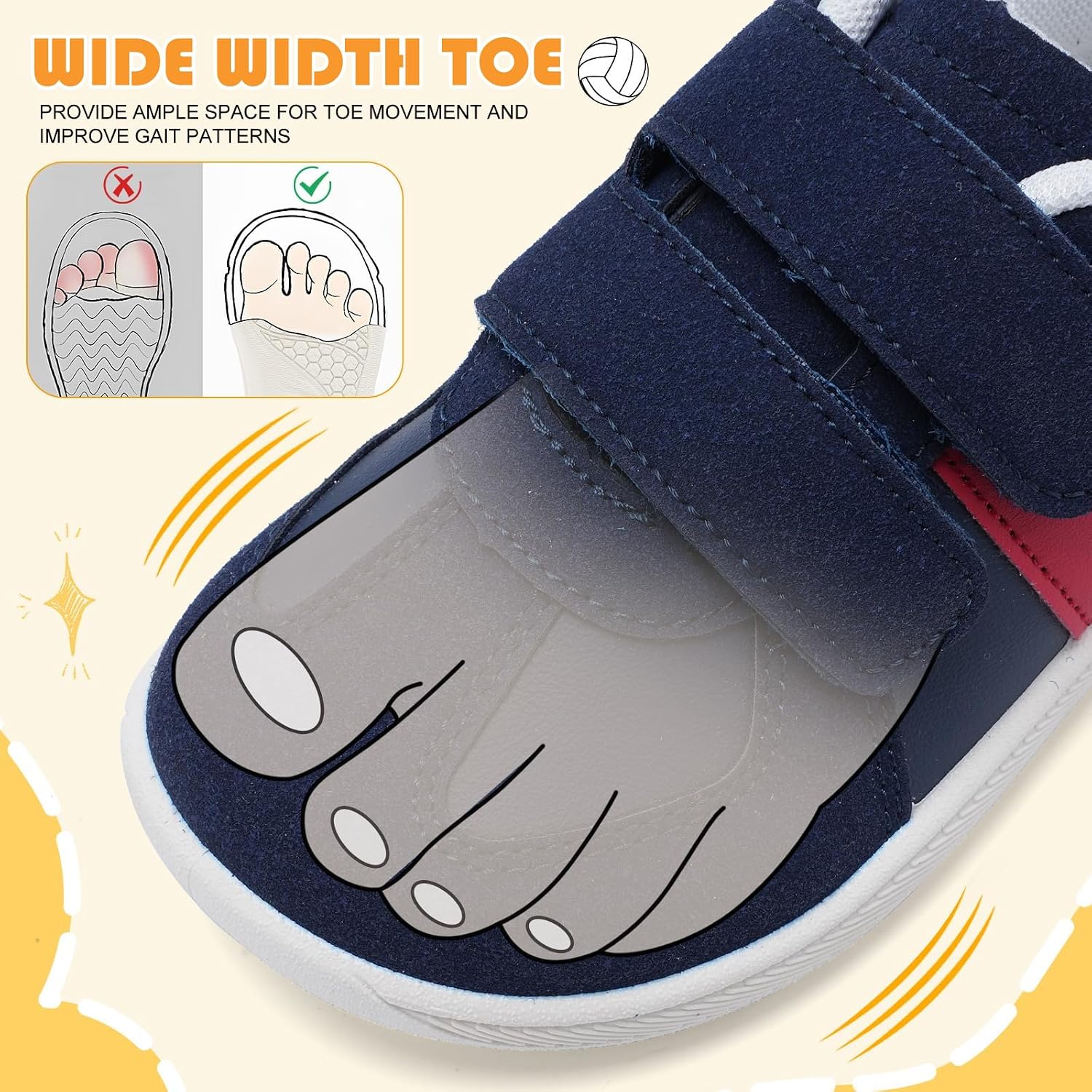 Detalle de Ciomokeo Toddler Sneakers with Wide Toe