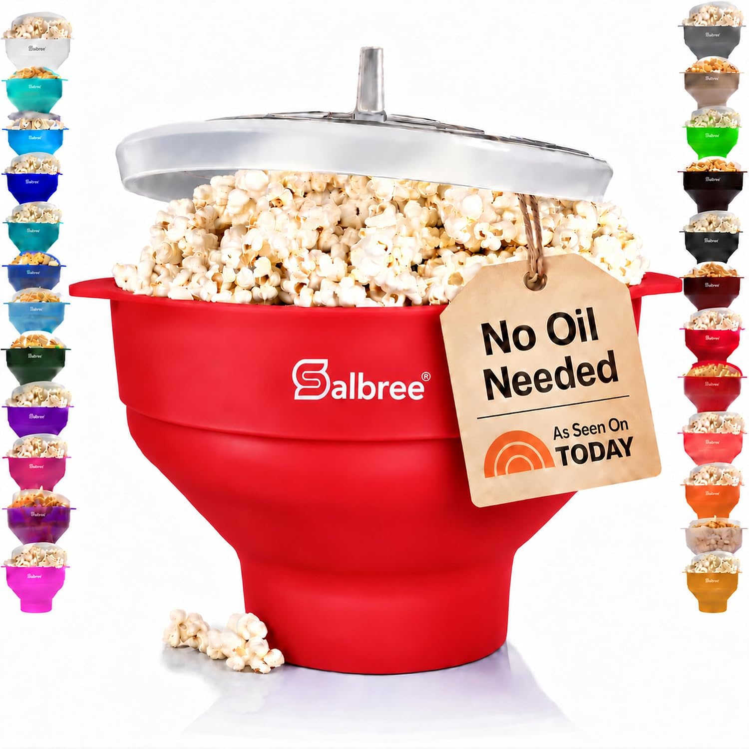 Detalle de The Original Salbree Collapsible Silicone Microwave Popcorn Popper Maker