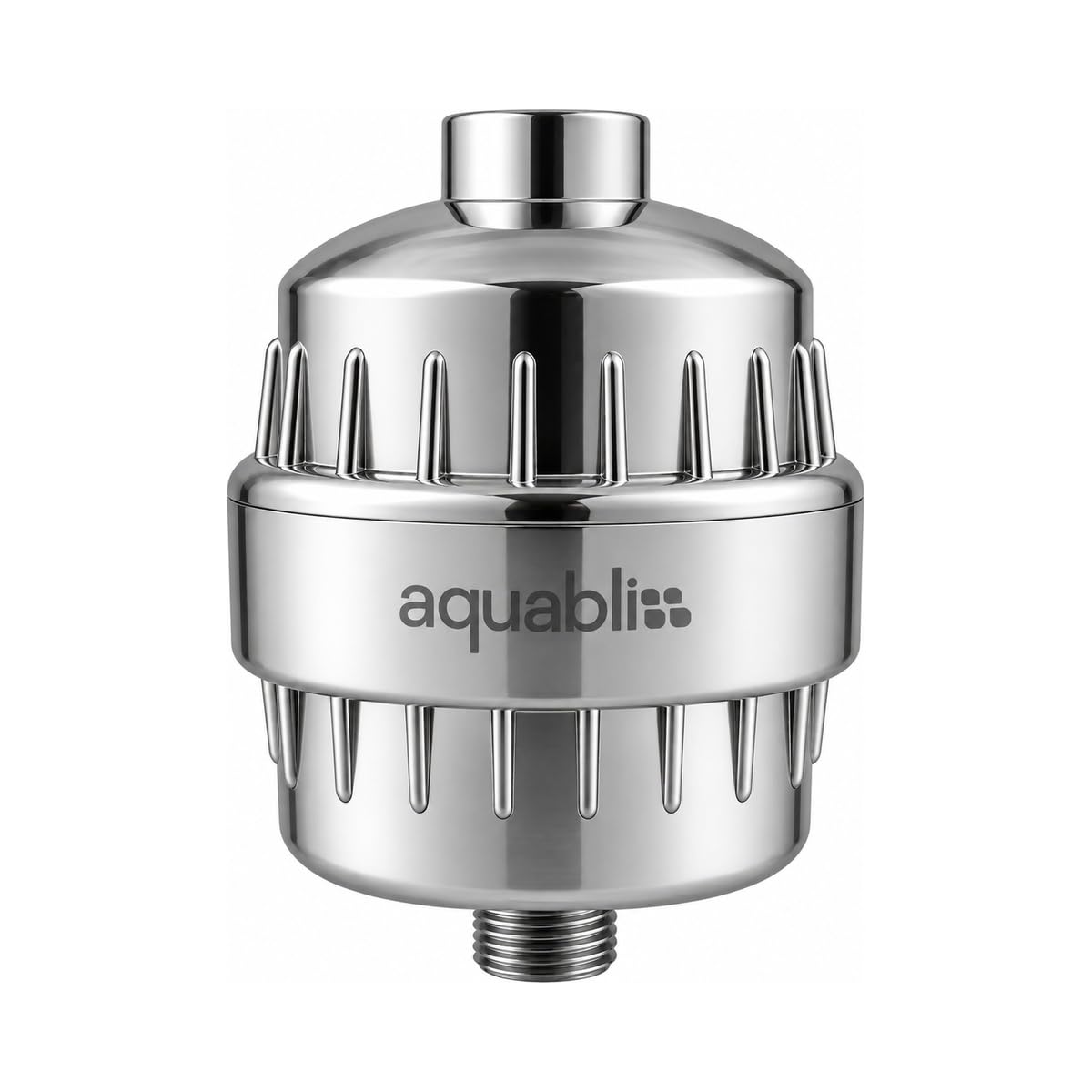 Detalle de AquaBliss SF220 High Output Shower Filter, Chrome, Replaceable Three-Stage Cartridge