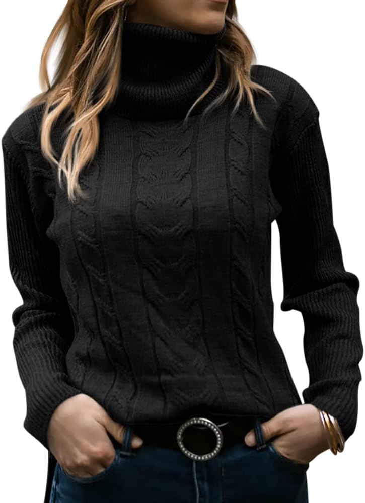 Detalle de GeGekoko Pullover Damen Rollkragen