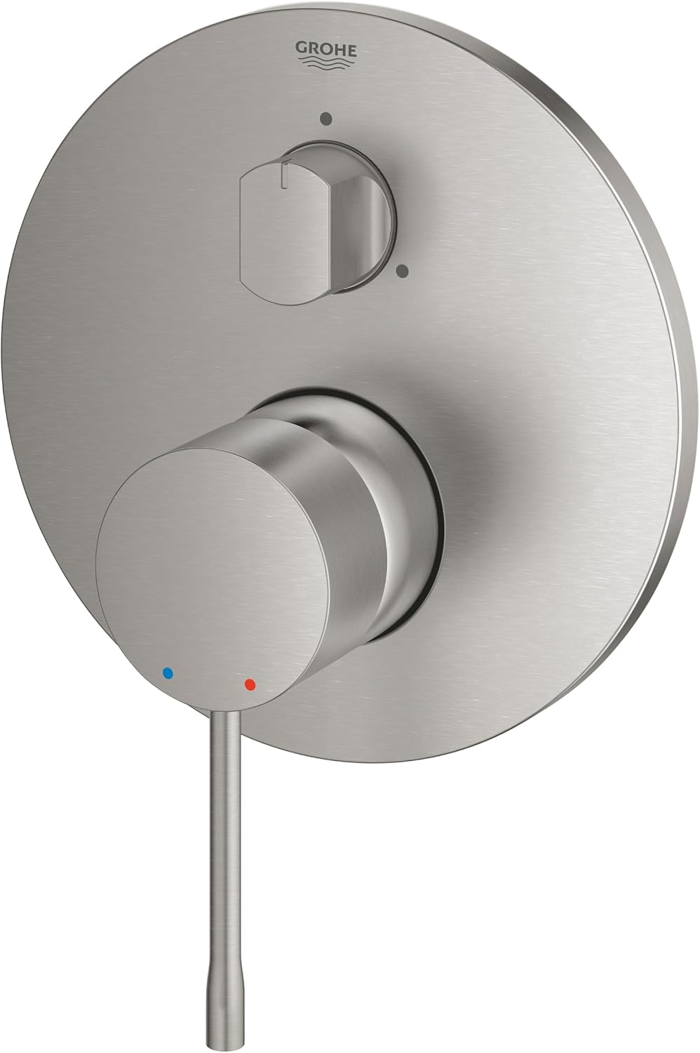 Detalle 1 de GROHE Essence 24092DC1 bateria podtynkowa z przełącznikiem 3-drożnym, Supersteel