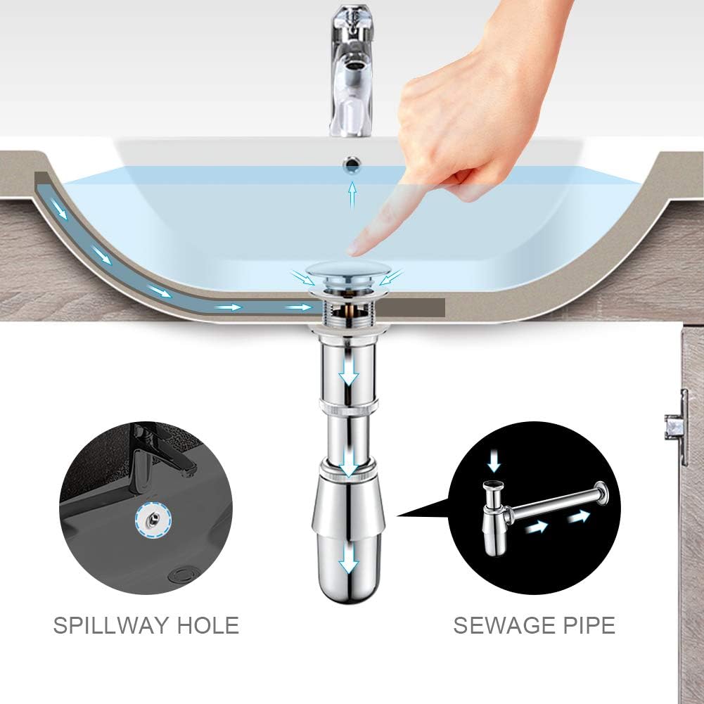 Detalle de GRIFEMA G104 Scarico lavabo universale S