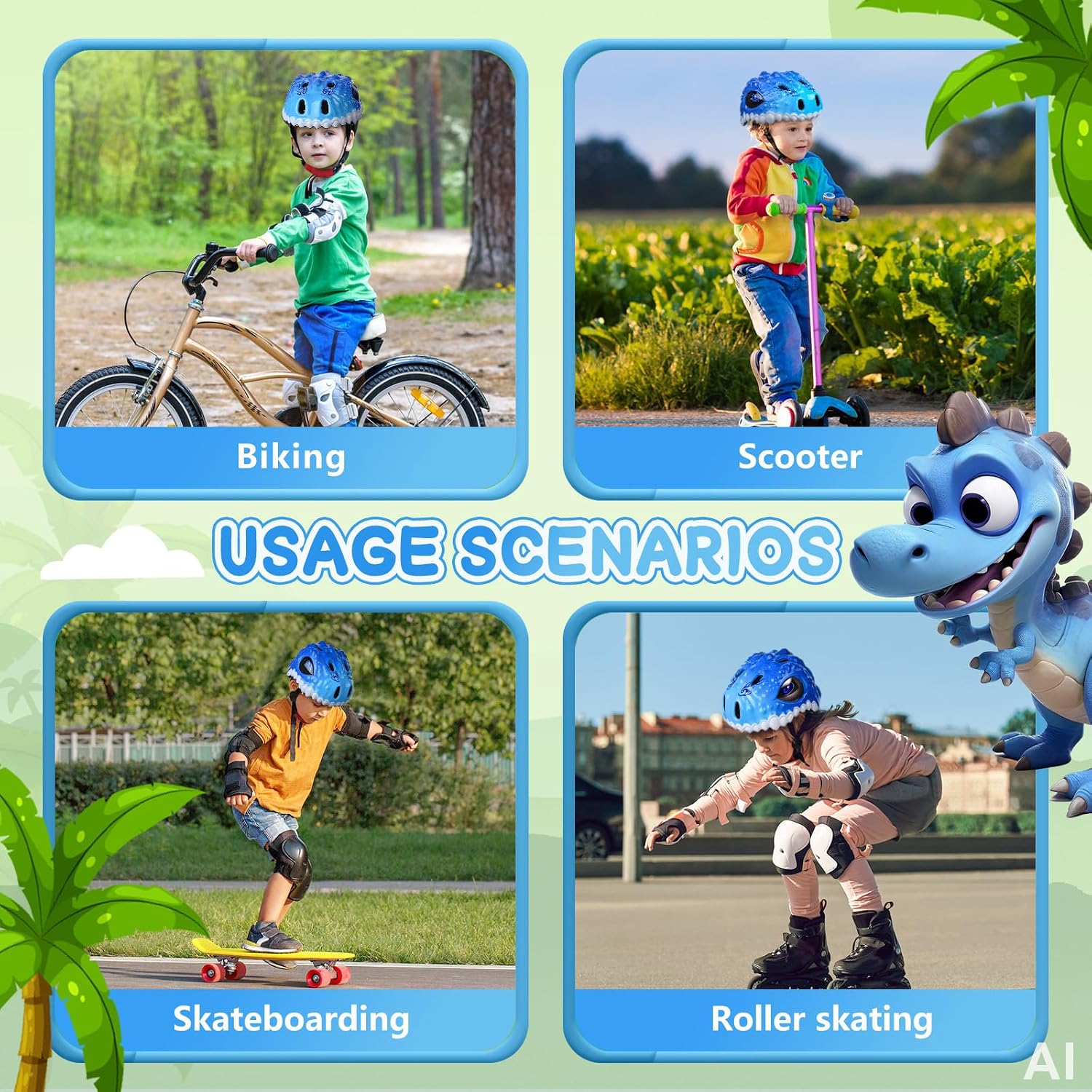 Thumbnail 6 de Safuty1st SFT-B032 Kids’ Bike Helmet Set with Adjustable Fit and Protective Pads