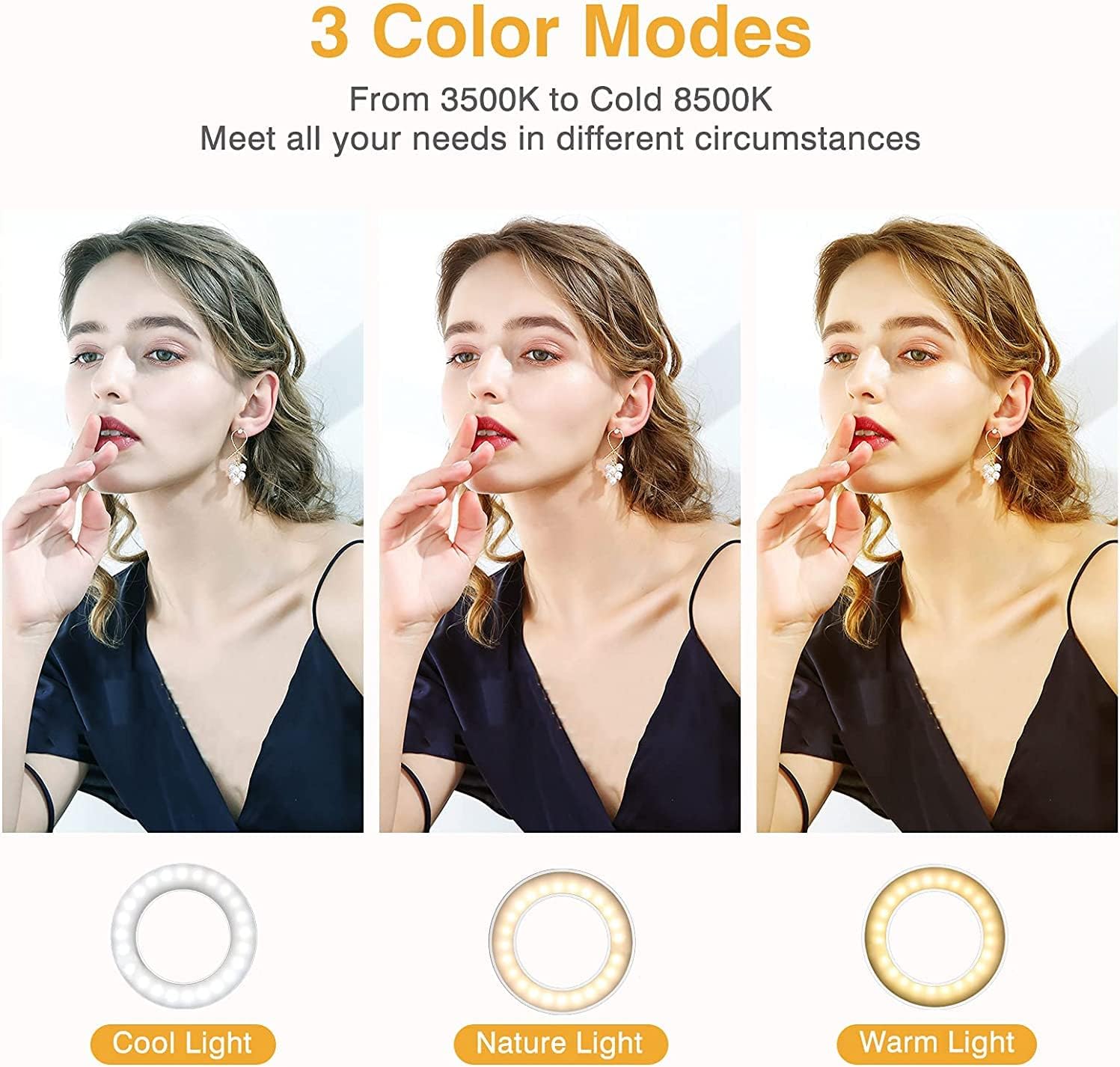 Thumbnail 2 de Kimwood Clip on Ring Light 60 LED