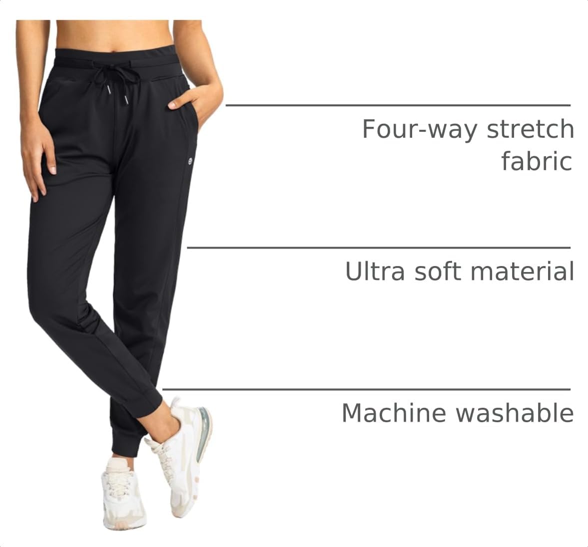 Detalle 2 de G Gradual Women's Joggers, High-Waisted