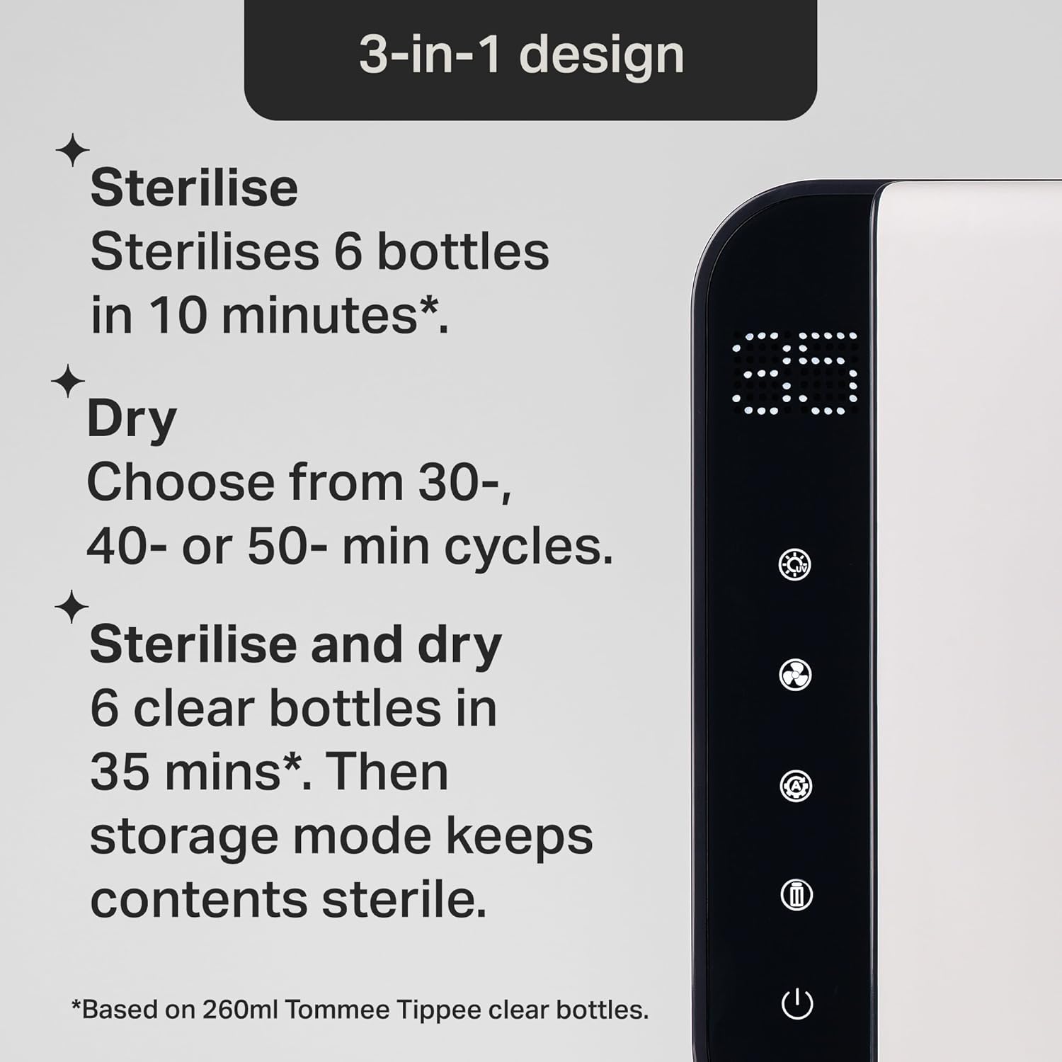 Thumbnail 5 de Tommee Tippee Ultra UV Steriliser 1 for Bottles