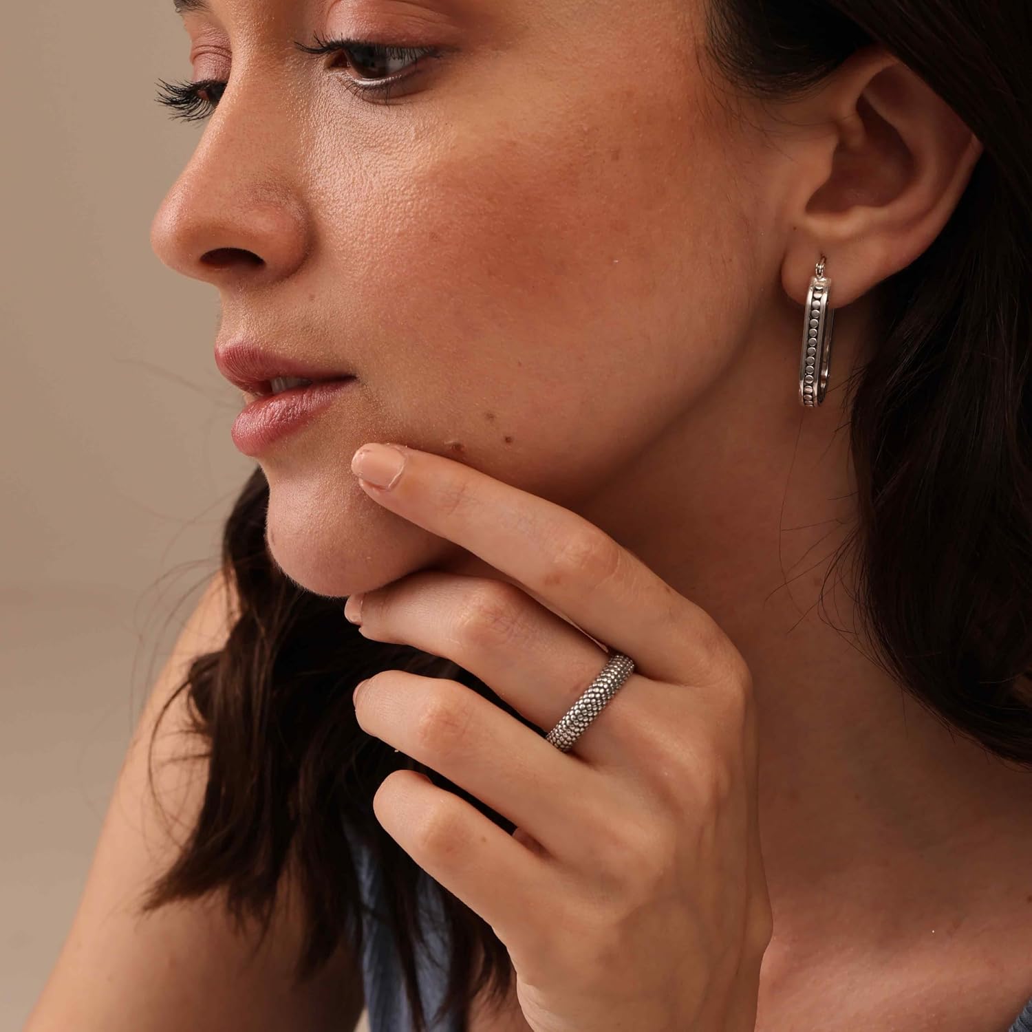 Detalle de LeCalla Stapelbarer Ring 925 Silber