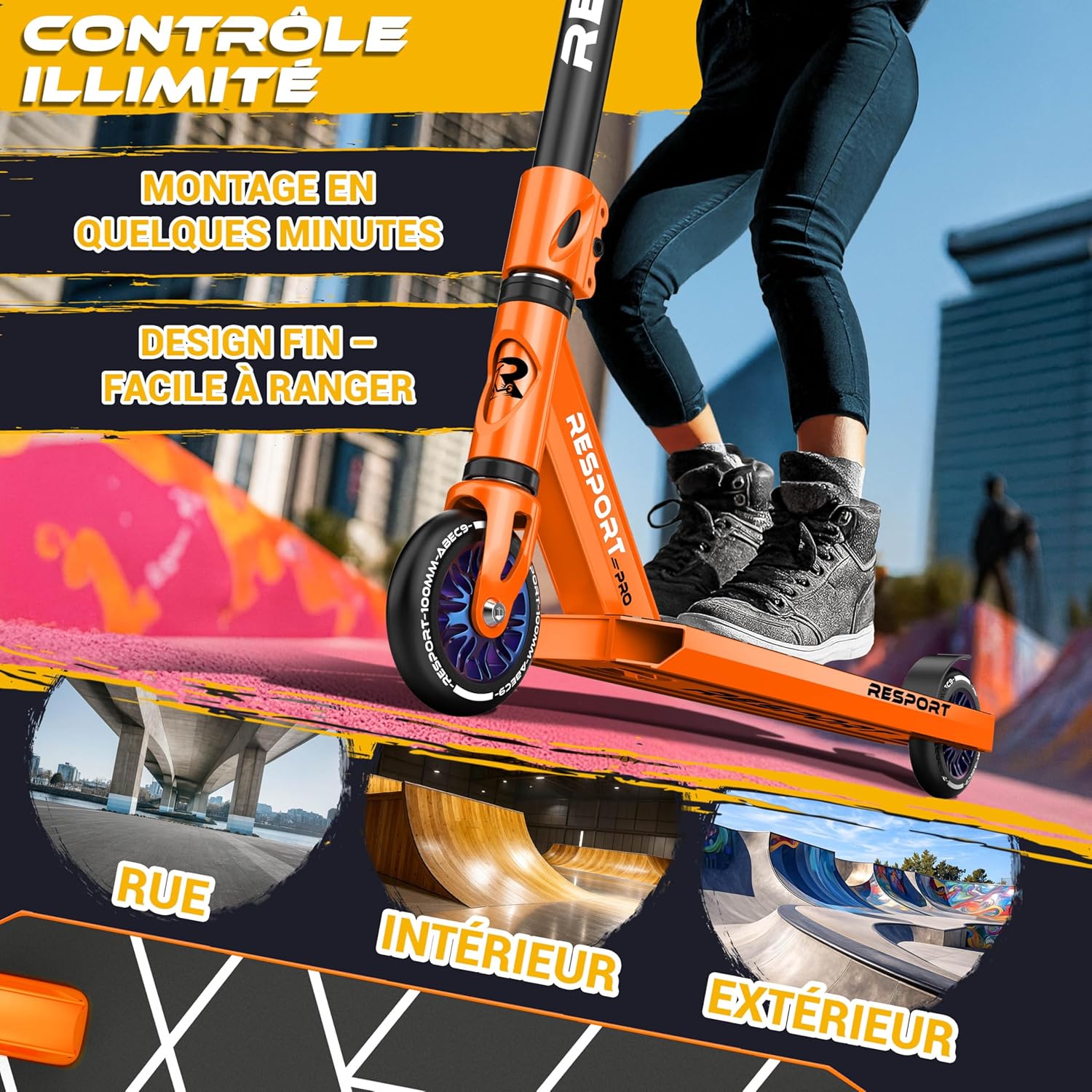 Thumbnail 3 de RE:SPORT Revo Pro Trottinette stunt 110 mm
