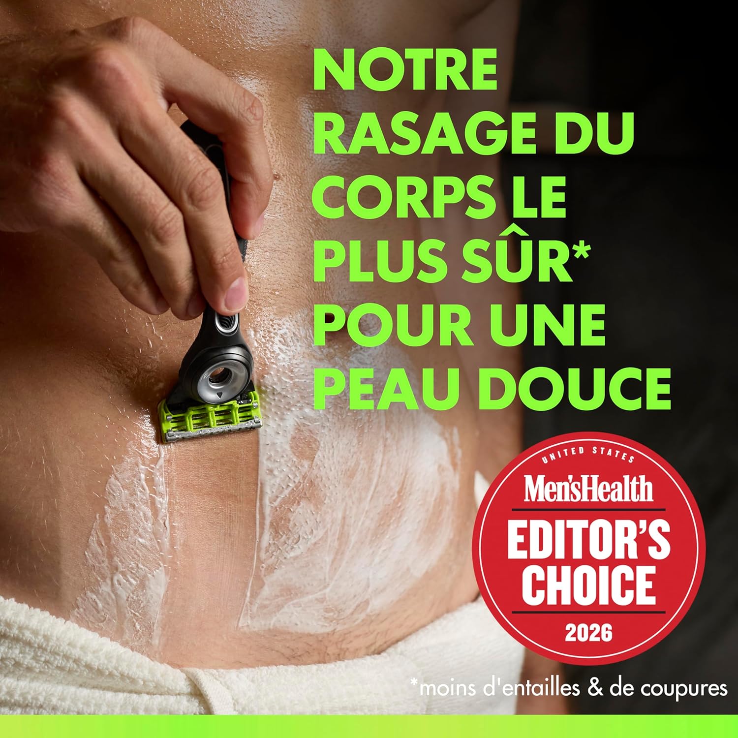 Thumbnail 1 de Gillette Labs Body + Intimate : rasoir intime homme pour le corps et le pubis (manche antidérapant, 3 recharges)