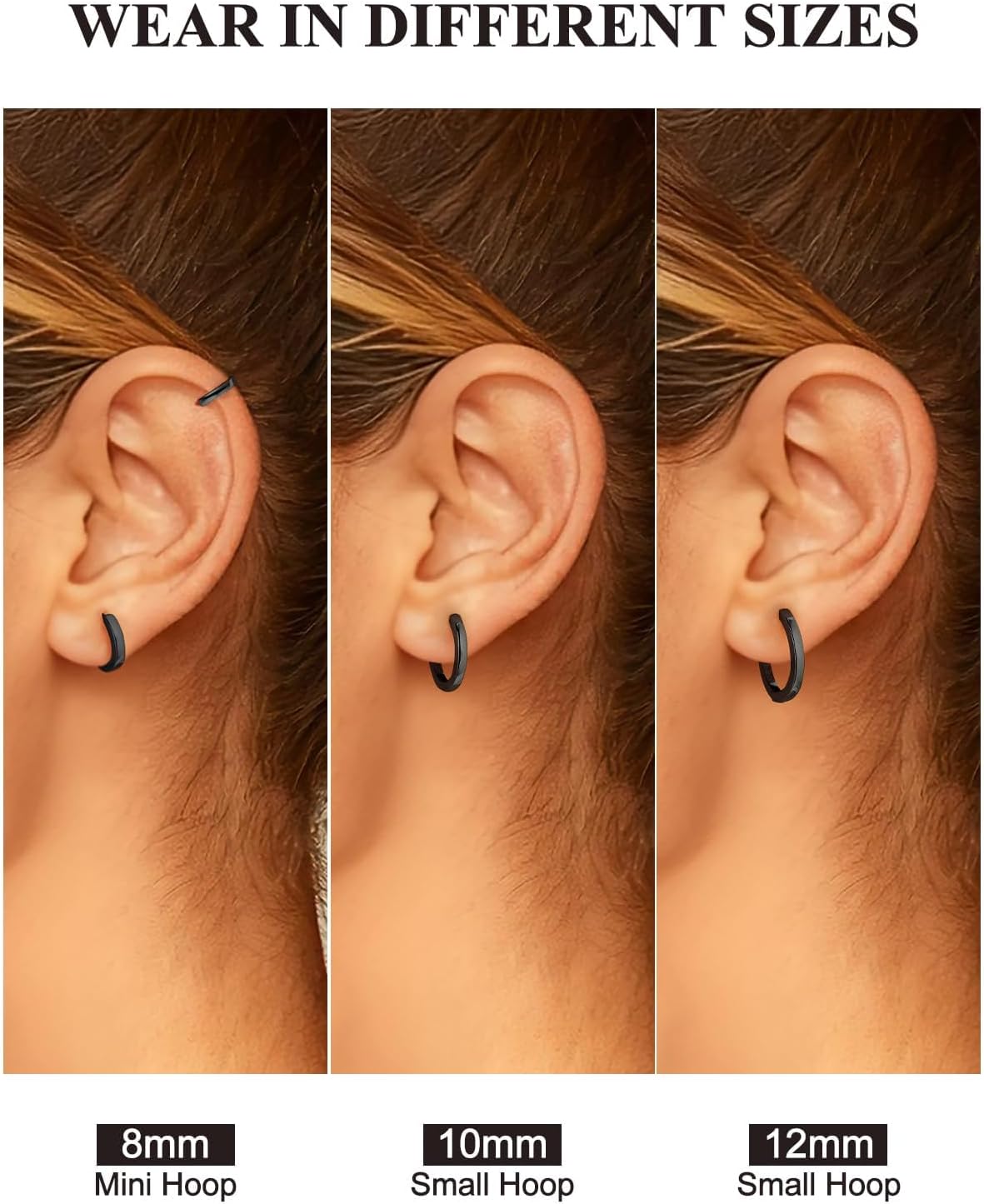 Thumbnail 4 de SILVERCUTE Argent 925 Huggie 12 mm