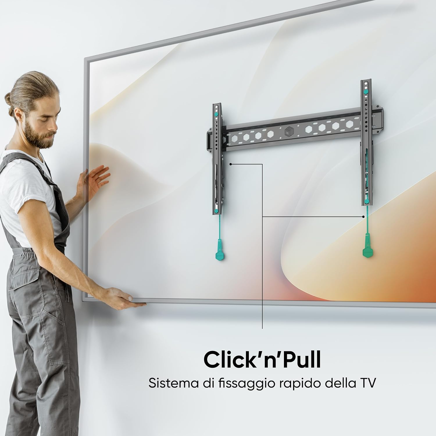 Thumbnail 3 de ONKRON TM6-B: braccio per TV a muro inclinabile 43–85" con VESA 75x75–600x400 mm