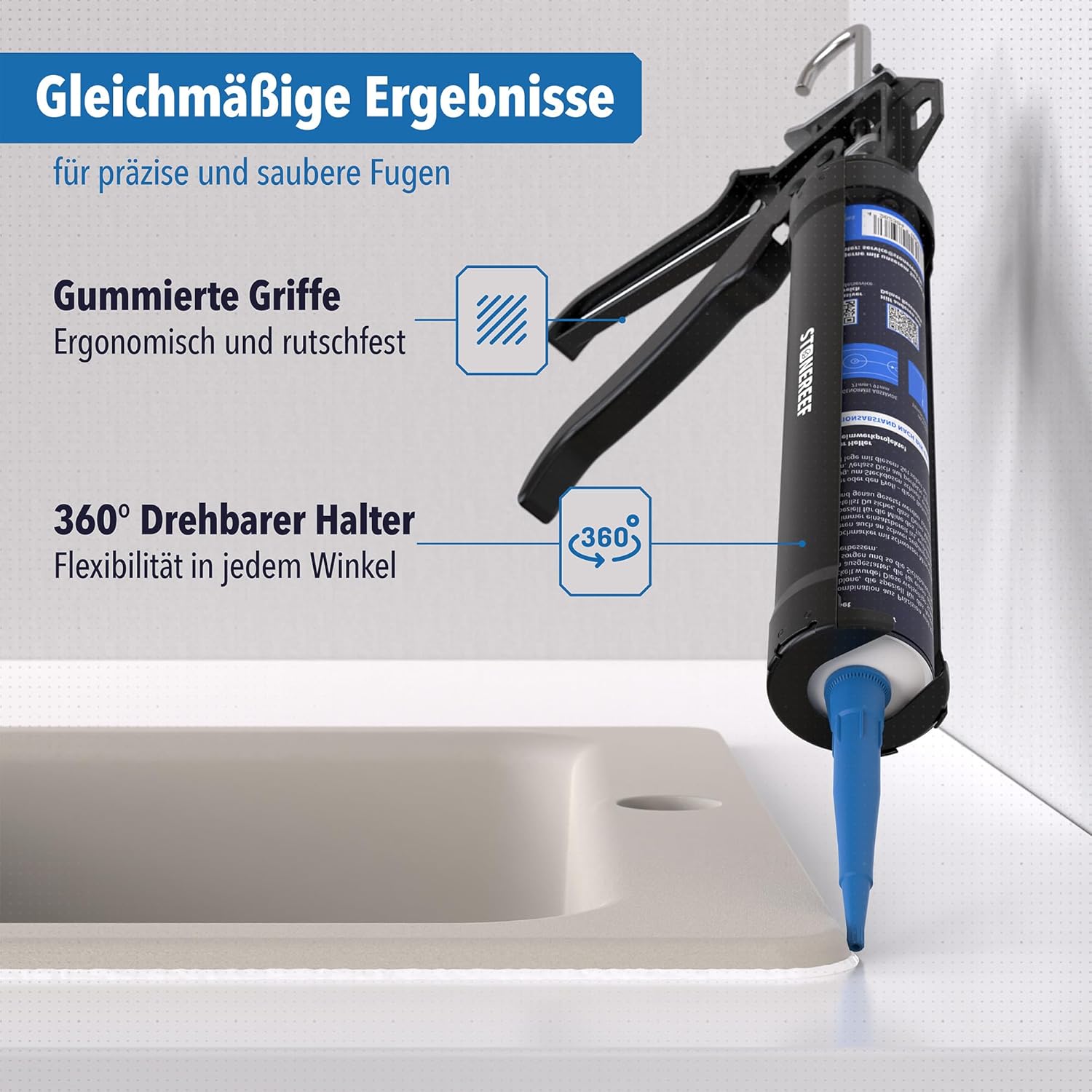 Detalle 2 de STONE REEF 9 Zoll Kartuschenpistole für Dichtstoffe