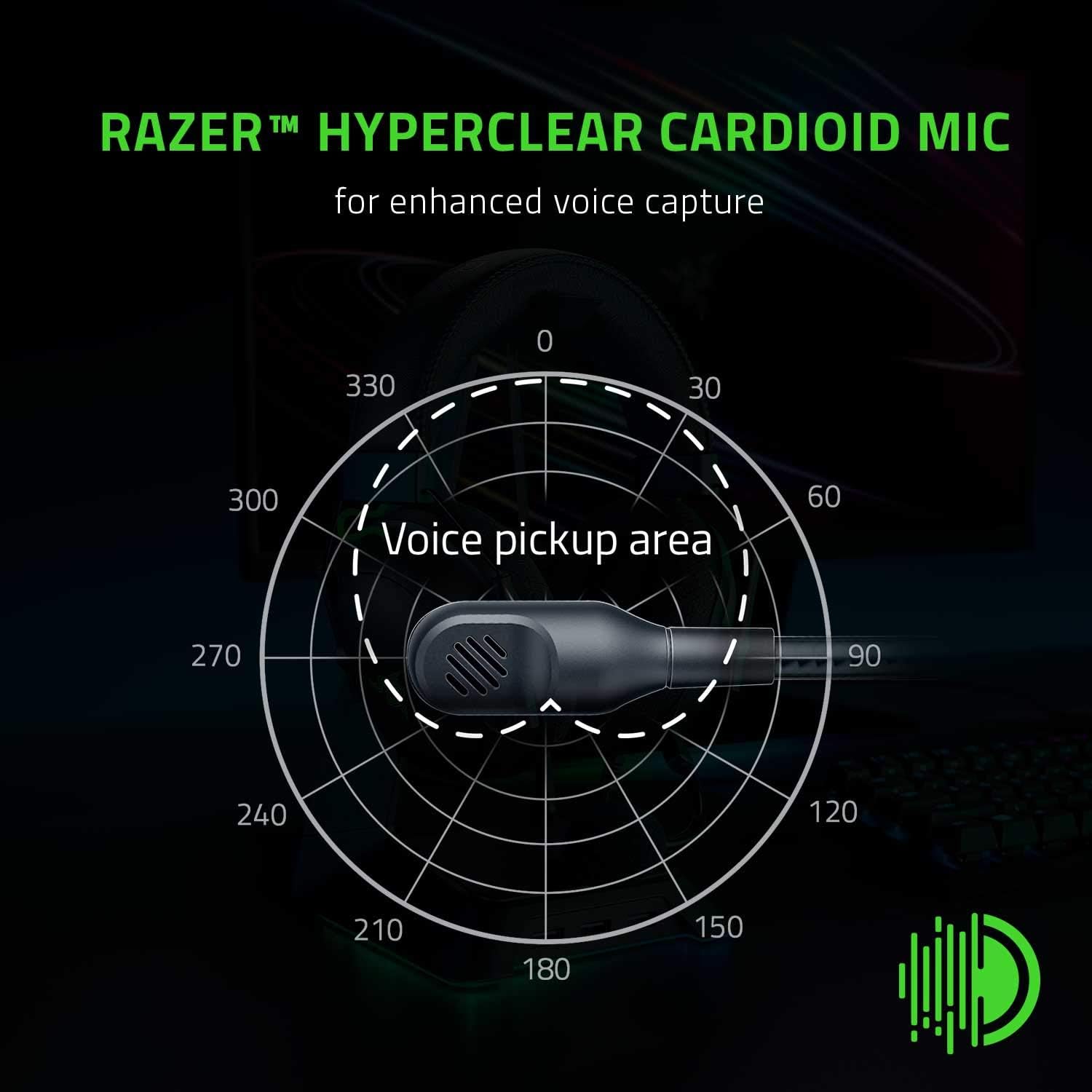 Thumbnail 3 de Razer BlackShark V2 X Gaming Headset (7.1 Surround Sound, 50mm Drivers, 3.5mm) for PC, PS4, PS5, Switch