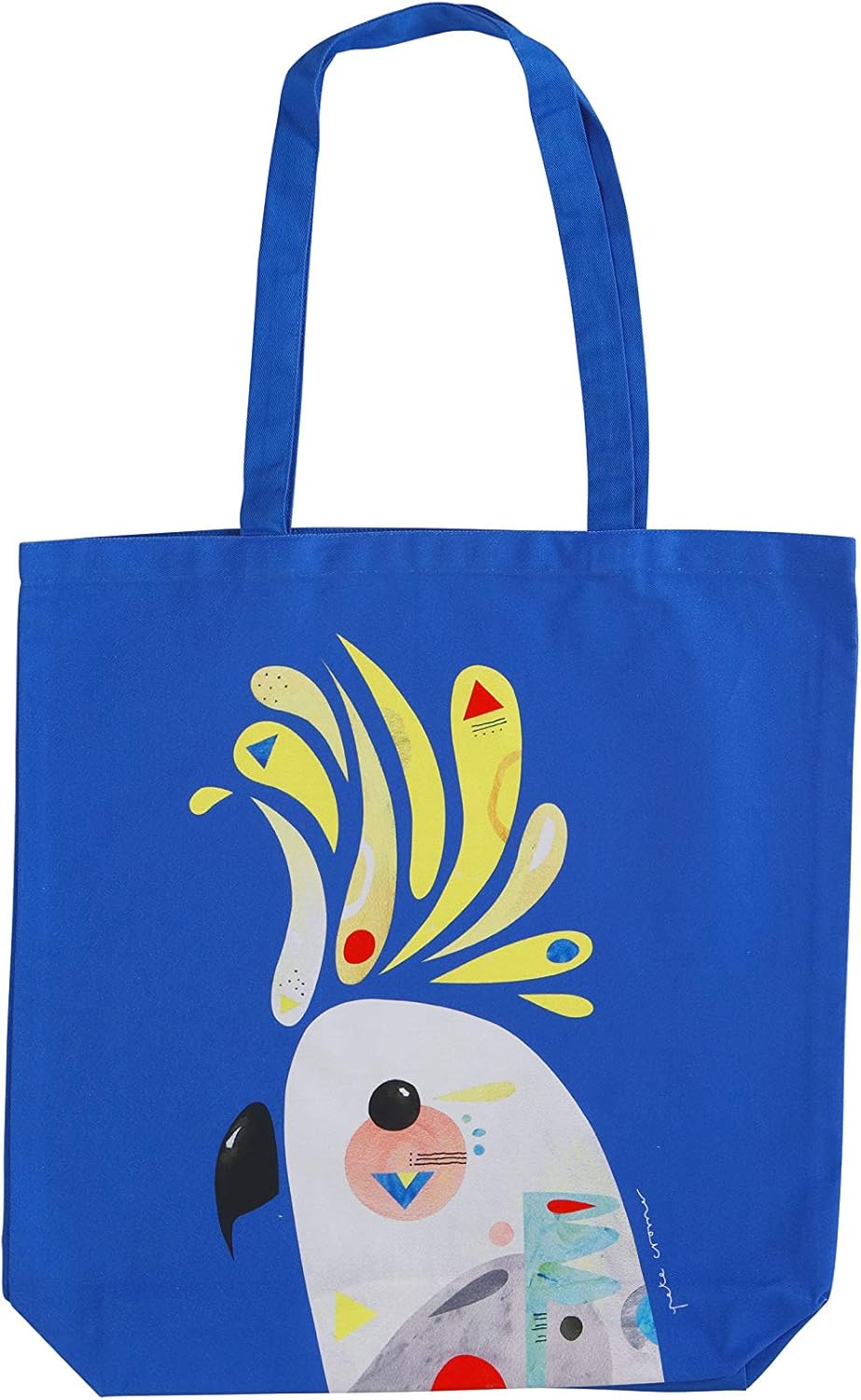 Detalle de Maxwell & Williams Pete Cromer - Borsa tote grande stampa cacatua, cotone etico 42 x 41 cm