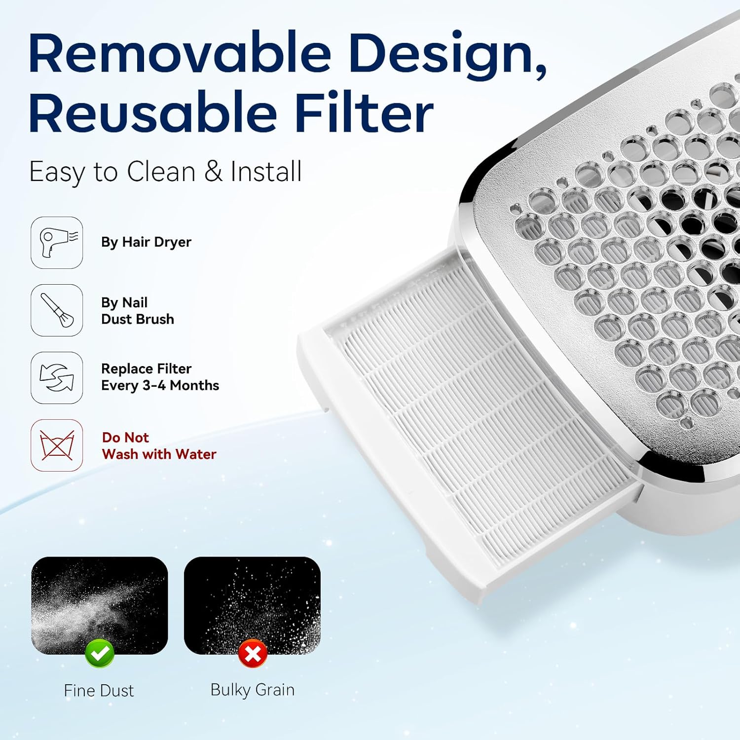Thumbnail 4 de Makartt Sylvee Cordless Nail Dust Collector – 4000RPM Rechargeable Nail Vacuum