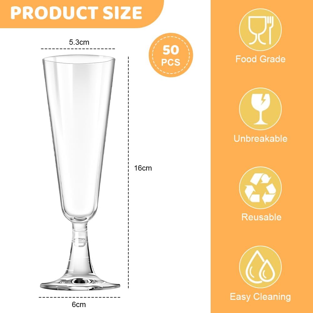 Thumbnail 1 de WEFHEF Sektgläser 160ml 🥂