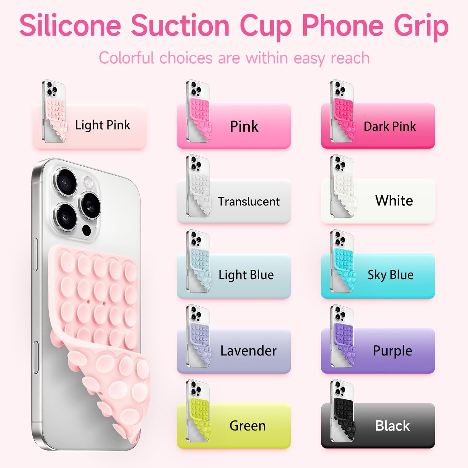 Detalle 2 de Yojaro 4Pack suction cup phone mount