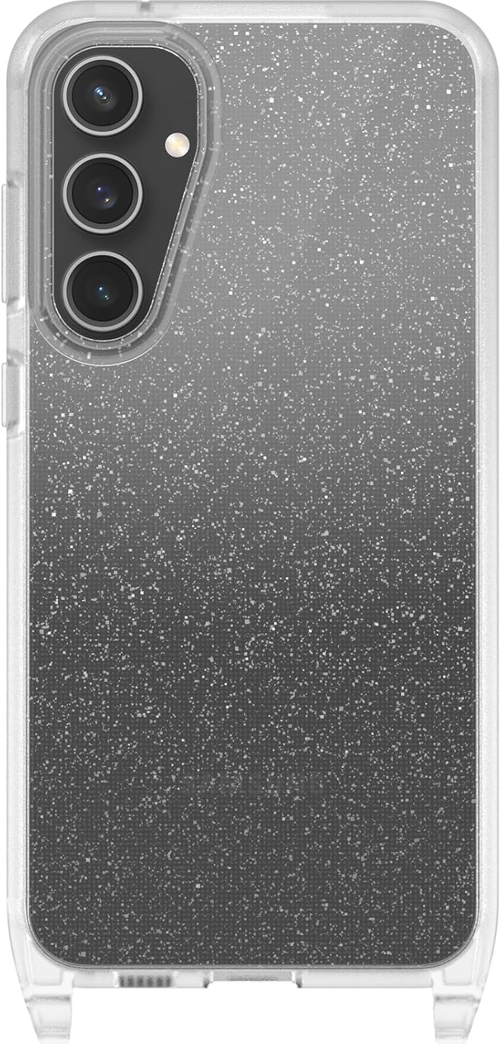 Detalle de OtterBox React Necklace Case for Samsung Galaxy S23 FE (Stardust - Clear) with adjustable detachable strap