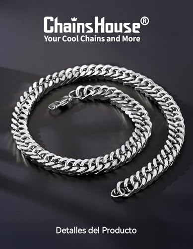 Detalle 2 de ChainsHouse Chaîne Homme Acier Inoxydable 46-76cm